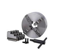 1Set K11-80 3 Jaws Manual Lathe Chuck with Turning Machine Tools Accessories K12-80 4-Jaw Lathe Chuck Self-Centering Metal(K12-80)