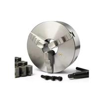 1set K11-80 Three Jaw Manual Lathe Chuck with Lathe Accessories K12-80 Four Jaw Chuck Self Centering Metal(K11-80)