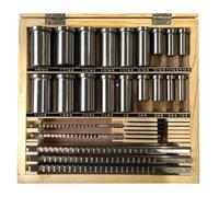 1set Keyway Broach Set 5pcs Broaches 1/2''-1-1/2'' + 18pcs Bushings + 7 Shims