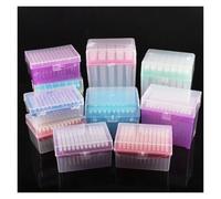 1set Lab 10ul/10ul-L/20ul/50ul/100ul/200ul/300ul/1ml/5ml/10ml Plastic Pipettor Tip Box with Pipette Filter Tips For Experiment(50ul tips and box)