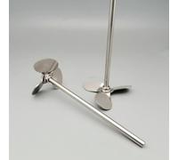1set Lab Stainless Steel Rotating DIA40mm to 120mm Three Blade propelle with agitating Stirring Rod,Angle Degree of Blade: 30° (Size : 120mm Blade with Rod)(100mm blade with rod)