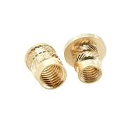 1SET M2 .5 M3 M4 M5 M6 M8 Flange Insert Nut Brass Metric Threaded Nutsert Hot Melt Heating Embedded Injection 3D Printer Insertnut(M4xL5.6xOD6.3(20Pcs))