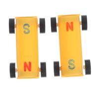 1Set Magnetic Car Science Experiment Kit for Educational Stem for Early Learning Physics Construction Vehicle Hands Discovery with Polar Magnet Forces