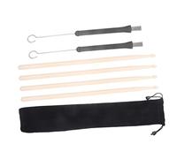 1Set Maple Wooden Drum Stick with Brushes Comfortable Grip Percussion Instrument for Beginners and Professionals for Orchestra Practice