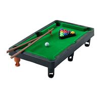 1Set Mini Tabletop Pool Set Small Billiards Game Includes Game Balls, Sticks And Triangle Rack Travel Friendly Office Desk Games For The Whole Family Trend