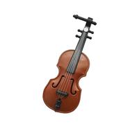 1set Mini Violin Upgraded Version With Support Miniature Wooden Musical Instruments Decorative Ornaments Model