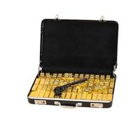 1set Miniature Dollhouse Decor Suitcase Model Props for Landscape Decoration Lightweight Accents for Dollhouse Accessories Password Cash Money Box Model