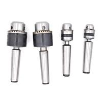 1set Morse Cone MT1 MT2 MT3 MT4 B10 B12 B16 B18 Light Duty Key Drill Chuck 0.6-6mm 1.5-13mm 1-10MM Taper Arbor CNC Machine(MTA2-B16(1.5-13MM))