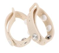 1set Motion Sickness Bands White Silicone Adjustable Fit for Travel 2pcs