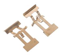 1set Motorcycle Front Caliper Brake Pad Retainer Spring Clip Alloy 4cm 2pcs
