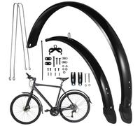 1Set Mountain Bike Mudguards Extended Full Coverage Tire Protector for Road and Touring Bikes Flexible and Resilient Design Easy Installation Keeps You Clean and Comfortable