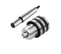 1Set MTA1 MT2 MT3 MT4 B10 B12 B16 B18 0.6-6/1-10/1-13/3-16 Morse Tapper Shank Drill Chuck Arbor Lathe CNC Drill Machine Wood Tool(MTA2-B16(1.5-13mm))