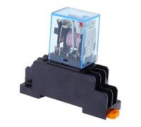 1set MY2P HH52P MY2NJ Relay Coil General DPDT Mini Electromagnetic Relay Switch with Socket Base LED AC 110V 220V 12V 24V(DC,36V)