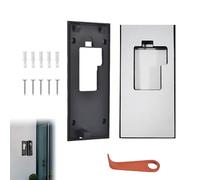 1Set No Drill Ring Doorbell Mount for New Battery Video Doorbell (2024 Release),Replacement Doorbell Bracket Backplate Kit,1 Ring Doorbell Adhesive Mount and 5 Spare Screws for Houses Apartments Offic