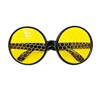 1set Novelty Cartoon Bee Shape Hair Hoop Cosplay Bee Shape Halloween Party Headwear For Teenagers Adult Cosplay Eyeglasses Glasses With Chain Round Glasses Cute Bouncing Cute
