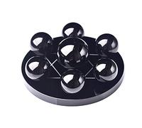 1set Obsidian 12cm Seven Star Array Crystal Ball Yoga Ornaments Quartz Gemstone Stone
