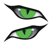 1set Personality Evil Eye Car Stickers Eye Shape Rearview Mirror Decals Waterproof Motorbike Helmet Sticker Decal for Car