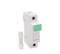 1Set Photovoltaic Solar Fuse Holder with 10 * 38mm DC 1000V 1A 3A 5A 10A 15A 20A 25A 30A for Combiner Box(15a)