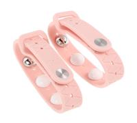 1set Pink Silicone Motion Sickness Wristbands Adjustable Fit 2pcs