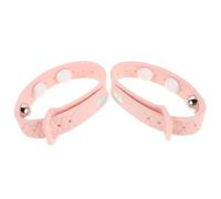 1set Pink Silicone Motion Sickness Wristbands for Travel Relief 2pcs