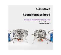 1set Portable Camping Stove Windproof Ring Outdoor Stove Windshield High Temperature Heat-Resistant Camping Picnic