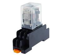 1Set Power Coil Purpose Relay MY2 DPDT MY2NJ DC 12v/24v AC 110v/220v Switch With Socket Base(AC,380V)