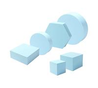 1Set Product Photography Props Cube Foam Solid Blocks Geometric Shapes For Jewelry Makeup And Accessories Modeling Foam Cube Backdrops