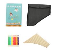 1Set Professional Key Pan Flute Portable Panpipe for Beginners Performers for Music Education and Stage Performance Easy to Carry