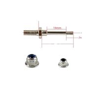 1Set RC Model Wheel Axles Steel Shaft With Stop Nuts Dia 4mm 5mm 6mm Landing Gear Assembly M6 M8 M10 Thread Spares Compatible With Airplane Parts(HK-M6-4)