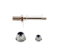 1Set RC Model Wheel Axles Steel Shaft With Stop Nuts Dia 4mm 5mm 6mm Landing Gear Assembly M6 M8 M10 Thread Spares Compatible With Airplane Parts(HK-M10-6)