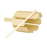1Set Real Wood Eight-Tone Barrel Eight-Tone Musical Instrument Early Learning Instrument Wood