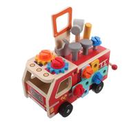 1Set Realistic Montessori Construction Truck for Educational Tool Bench for Hands Learning and Development