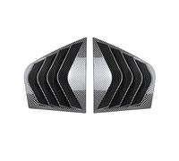 1Set Rear Quarter Window Louvers Cover Compatible For KIA Stinger 2017-2023 Scoops Spoiler Car Tunning Panel Side Air Vent Cover Windshield(Carbon Fiber Look)