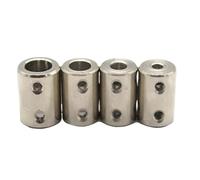 1set Rigid Shaft Coupling 4mm/5mm/6mm/8mm/10mm CNC Motor Jaw Shaft Coupler Connector Sleeve Steel Transmission Connector(5mm-8mm)