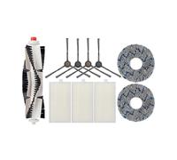 1Set Robot Sweeper Parts Kits. Compatible for Midea W11 Rolling Brush Side Brushes Strainer Rag Household Cleaning Tool Kits Replacement Accessories.