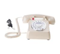 1Set Rotary Wheel Old Telephone Functional Desk Phone Loud Sound Traditional Design Strong for Use Loud Sound Phone