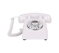 1Set Rotary Wheel Old Telephone Functional Desk Phone Loud Sound Traditional Design Strong for Use Loud Sound Phone