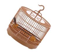 1set Round Plastic Bird Cage Hanging Hook for Parrots Cockatiels and Budgies Easy Design Materials for Pet Bird Play and Rest