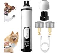 1Set Silent Dog Nail Grinder,Electric Pet Nail Trimmer Silent GroomPro,with 2 Grinding Heads,USB Rechargeable Dog Claw Grinders QuietDiamond Bit Puppy Nails Clippers File Trimmer For DogsCat