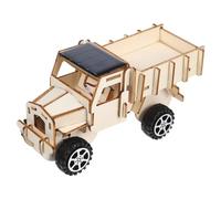 1Set Solar Powered Car Model DIY Assembly Science Project for Unfinished Wooden Educational Stem for Hands Learning and Solar Power Exploration