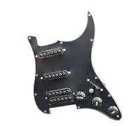 1Set SSH-Coil Splitting Electric Guitar Loaded Pickguard With On/On Coil Spliting Loaded Prewired Scratchplate (Color : Bk)