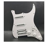 1Set SSH-Coil Splitting Electric Guitar Loaded Pickguard With On/On Coil Spliting Loaded Prewired Scratchplate (Color : White)