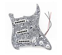 1Set SSS Zebra Loaded Prewired Guitar Pickguard For FD ST Electric Guitar Replacement Prewired Guitar Pickups