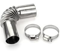 1Set Stainless Steel Air Diesel Parking Heater Exhaust Pipe Tube Elbow Connector for Webasto Eberspacher Diesel Boat Heater 13cm Exhaust Pipes and Tips Exhaust and Emissions Replacement Parts (24mm)