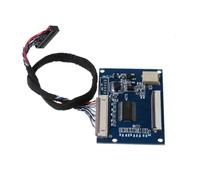 1Set Standard 20Pin 1-CH LVDS To 50Pin TTL Output Driver Board - Comes With Matching Cables, For Screen Signal Conversion