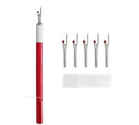 1set Thread Cutter with 5Pcs Replacement Head Seam Ripper Stitch Unpicker Embroidery Remover DIY Sewing Supplies for All Kinds of Sewing Jobs,Crafting, DIY(Color 1)