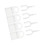 1Set U-Shape Roller Curtain Grip Transparents Rolling Blind Sunshades Lifting Clip Rolling Curtain Accessories for Rod Roller Shade Pull Down Clip