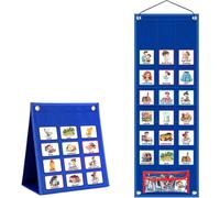 1Set Visual Schedule for Kids Weekly Behavioral Planner Board Kids Visual Schedule with 96 Cards Hanging Collapsible Learning Routine Chart for Home Planner, Style 1 Routine Chart for