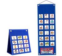 1Set Visual Schedule for Kids Weekly Behavioral Planner Board Kids Visual Schedule with 96 Cards Hanging Collapsible Learning Routine Chart for Home Planner, Style 1, Toys