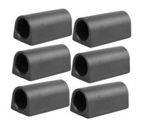 1set Wheelchair Rear Anti Tip Stabilizer Plastic Bushing Sleeve Black 6pcs | Textured Embossing, Shock Absorbing Fit, Easy Installation for Mobility Chairs